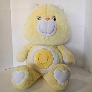 Vintage Care Bears Huge 26" Sunshine Funshine Carleton Cards Plush Jumbo Bear